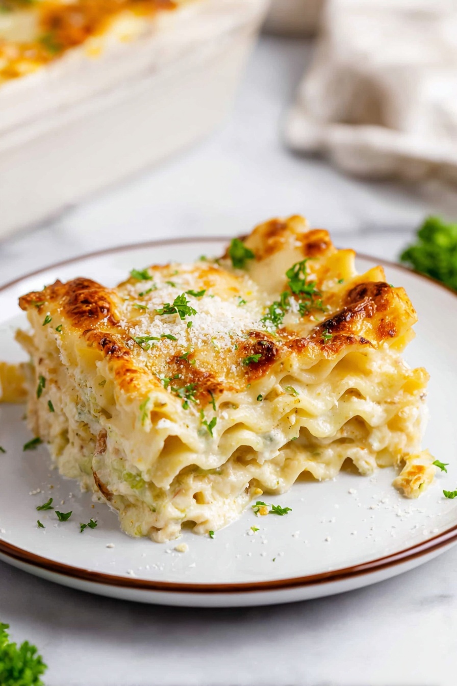 Blackened Chicken Alfredo - Serving Suggestion