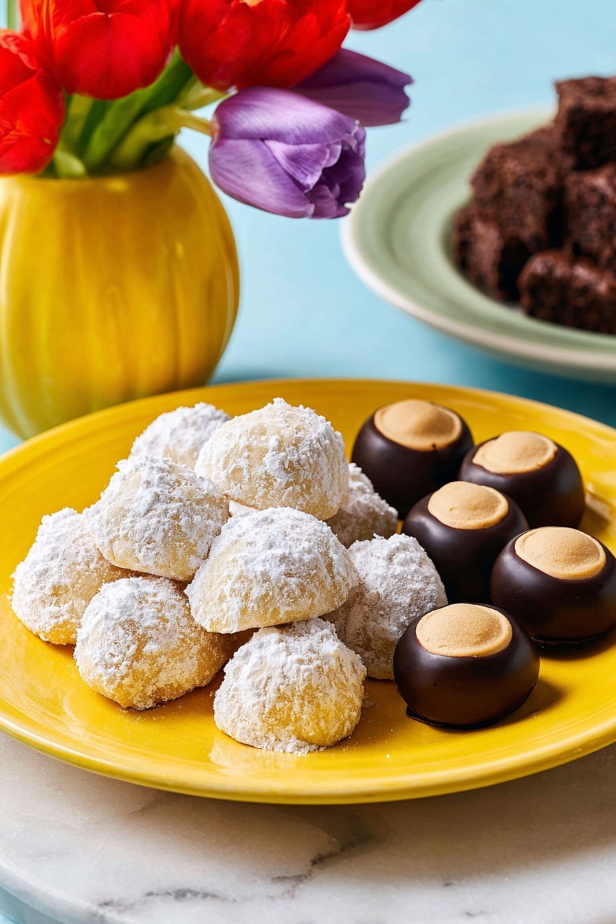 Nut-Free Snowball Cookies - Serving Suggestion