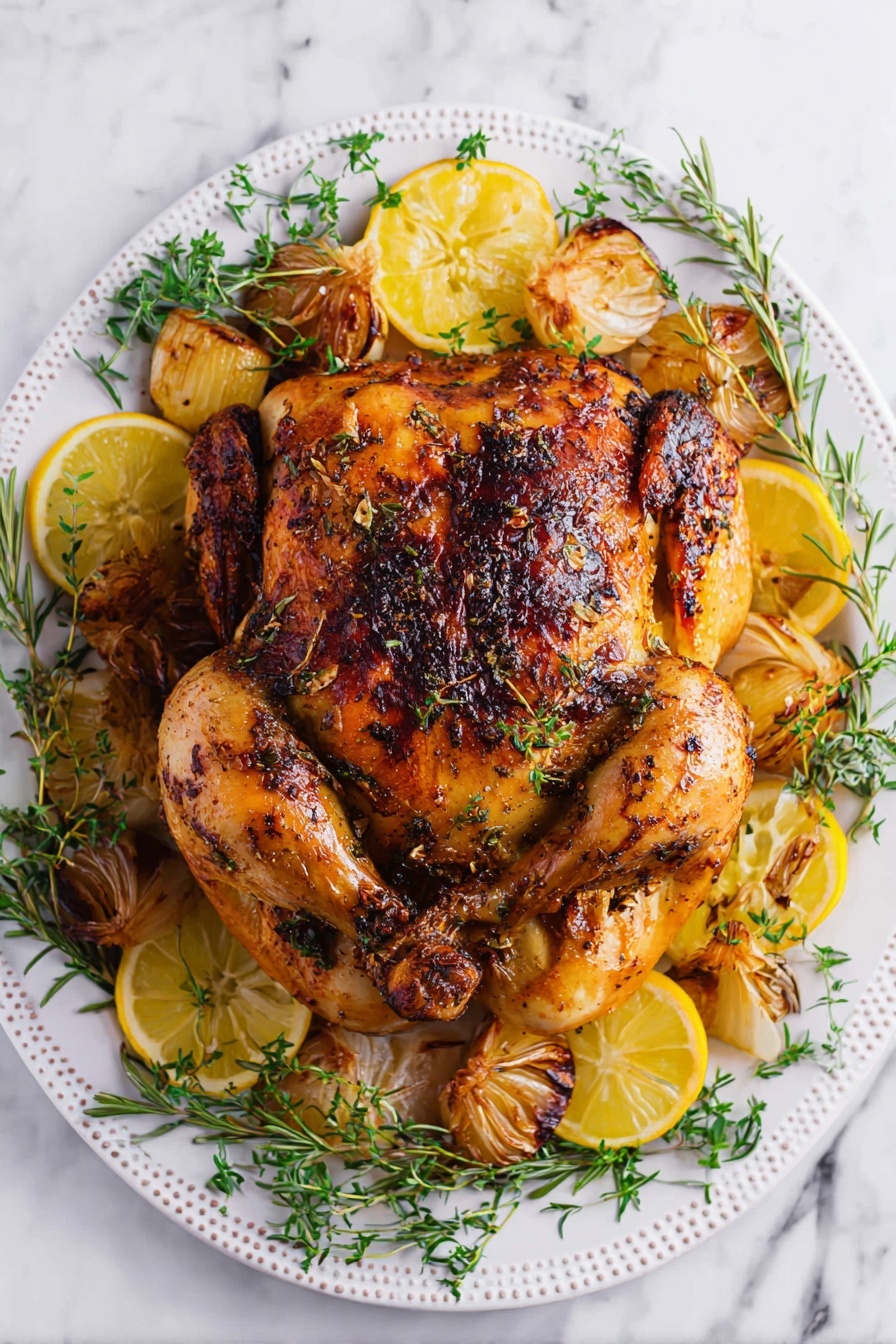 lemon herb roasted chicken - Serving Suggestion