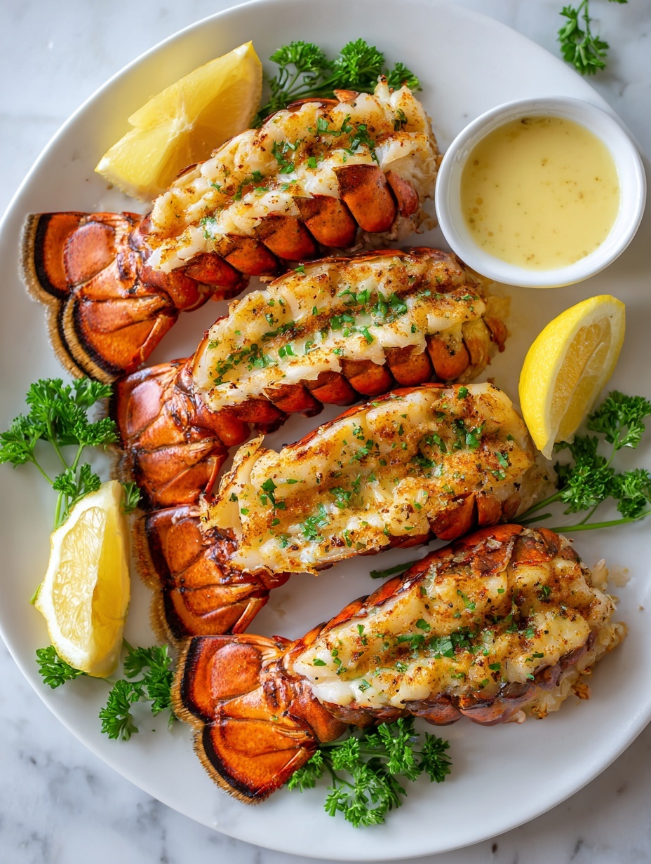 broiled lobster tails - Serving Suggestion