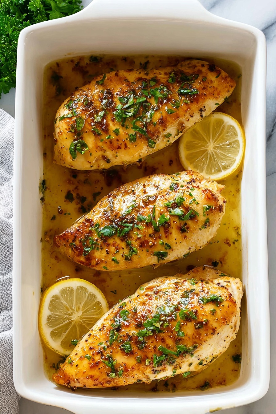 Baked Lemon Chicken - Serving Suggestion