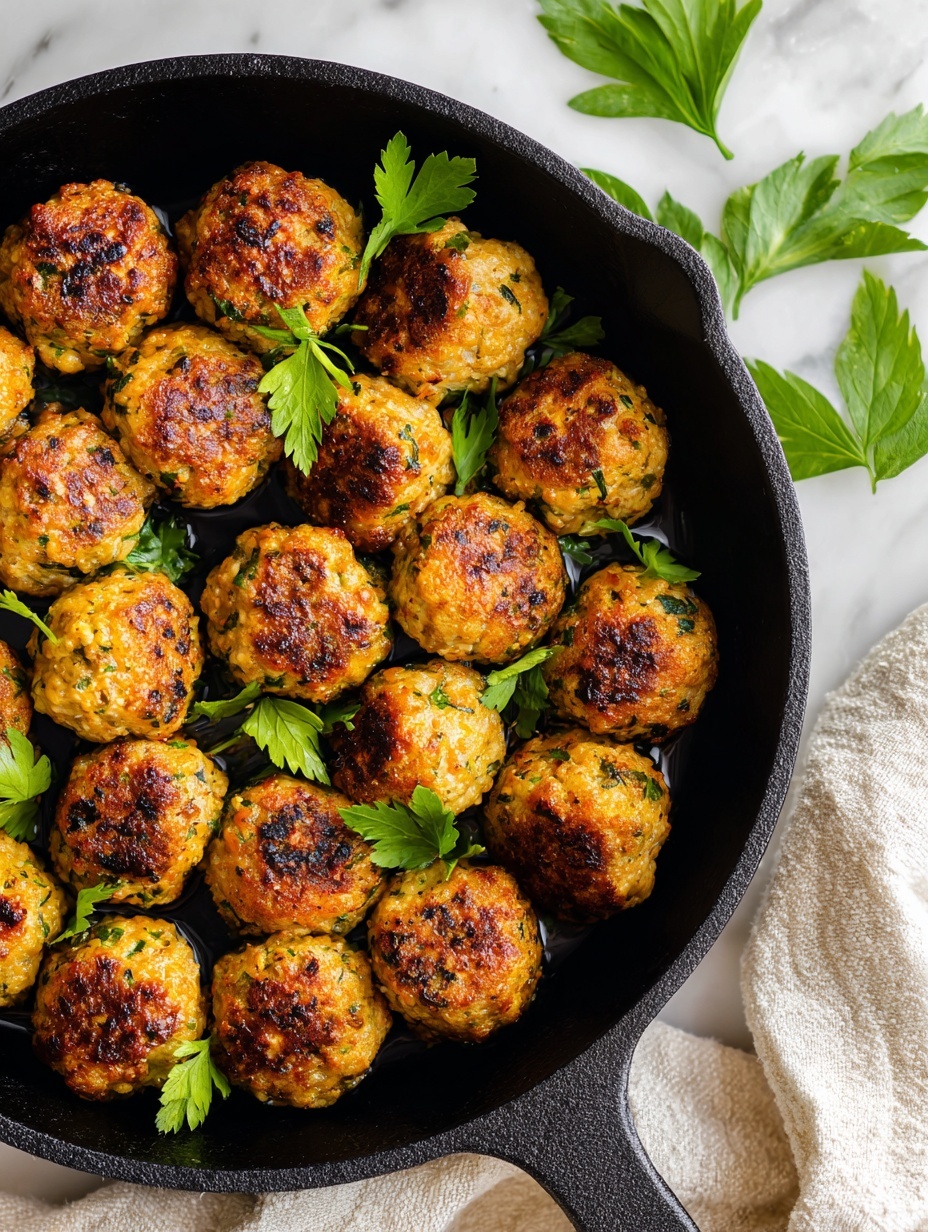 A white bowl filled with a colorful meal arranged in layers: at the top left are six grilled meatballs with a light brown char, resting on fresh green lettuce leaves. To the right of the meatballs are bright red halved cherry tomatoes garnished with small green herbs. Below the tomatoes, there is a serving of fluffy white rice mixed with small pieces of red onion and sprinkled with green herbs. At the bottom left of the bowl is a creamy white yogurt sauce sprinkled with black pepper. Next to the sauce, on the bottom right, are sliced cucumbers with dark green skin and light green centers, also garnished with small white cheese crumbles and green herbs. A silver fork rests on the right edge of the bowl. The bowl sits on a white marbled surface with a sliced lemon and fresh herbs nearby. Photo taken with an iphone --ar 2:3 --v 7